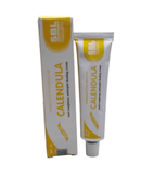 SBL Calendula Ointment 25g tube with packaging, homeopathic healing cream for antiseptic and anti-inflammatory care.