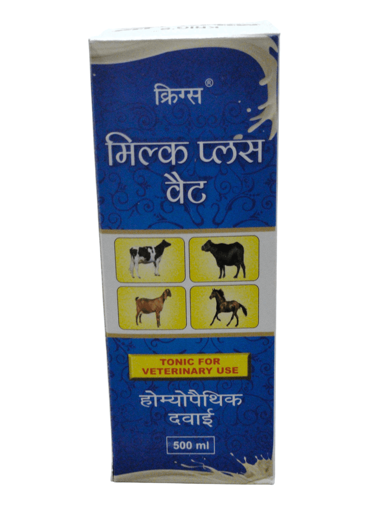 KRIG'S MILKPLUS VET homeopathic tonic for veterinary use, enhances milk production in cows and goats, 500ml