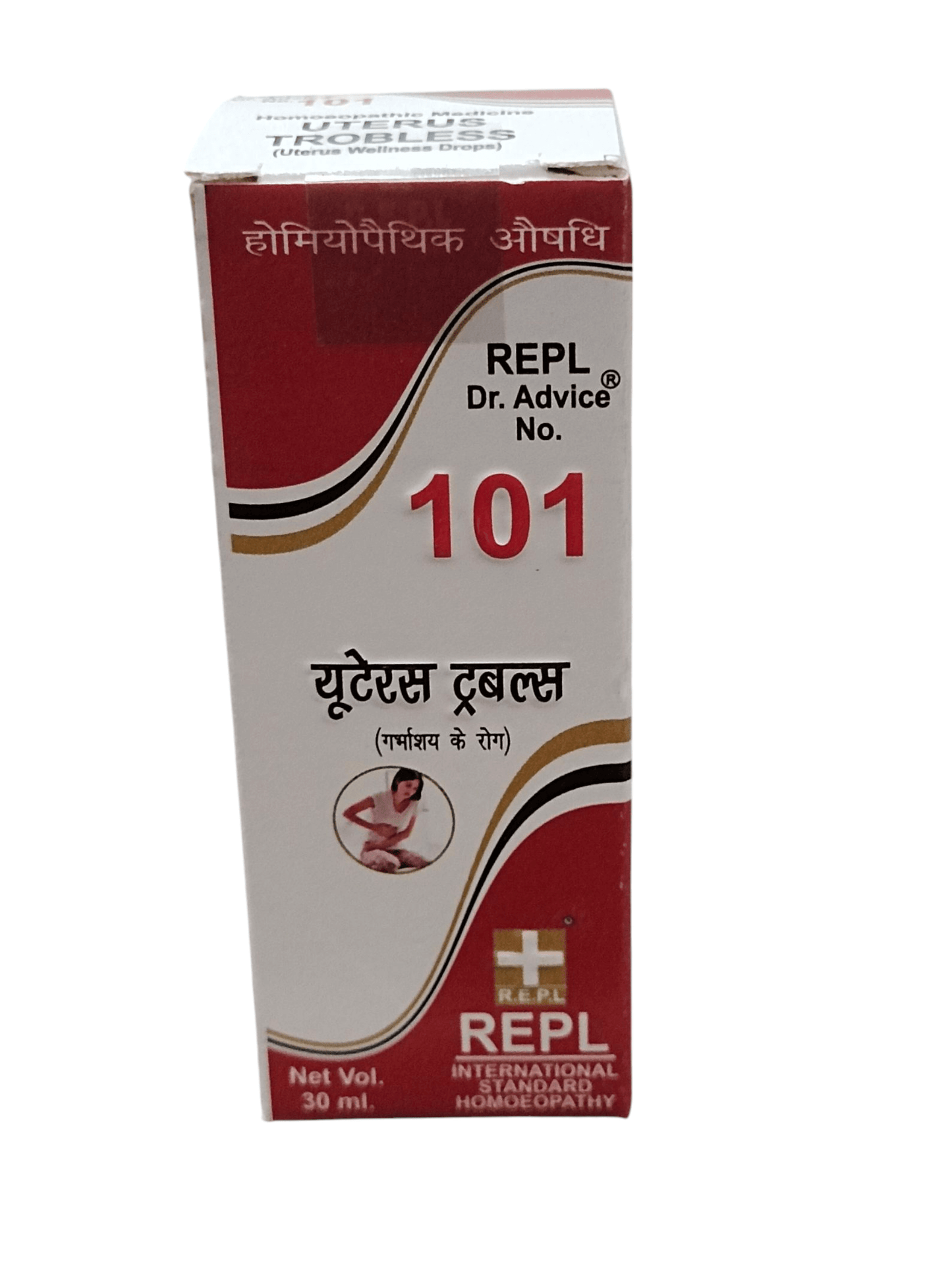 101 UTERUS TROUBLES REPL DR. ADVICE HOMEOPATHIC MEDICINE