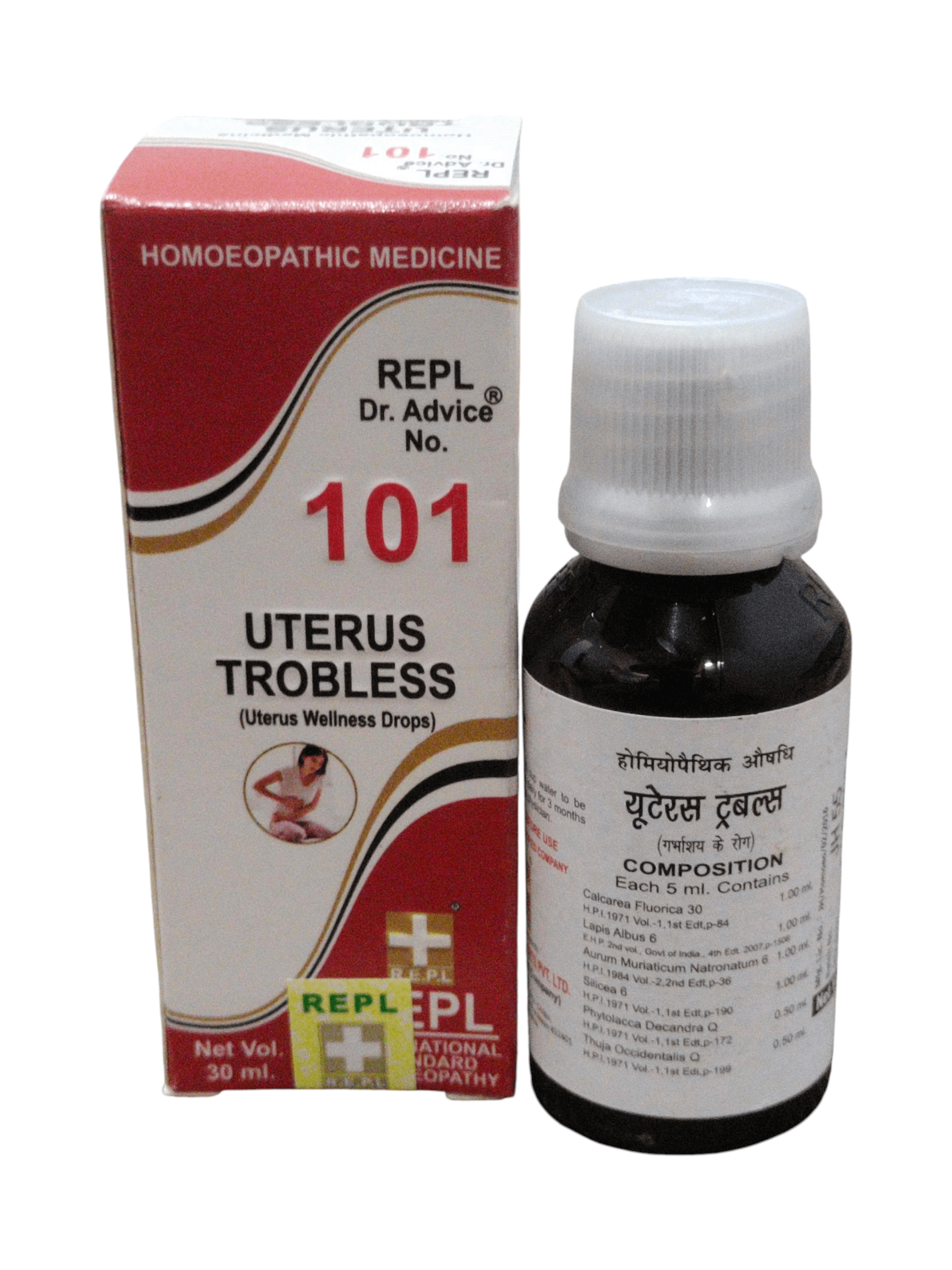 REPL DR. ADVICE NO. 101 UTERUS TROUBLES 30ML