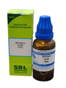 SBL Bryonia Alba 200CH homeopathic dilution 30 ml bottle and box packaging