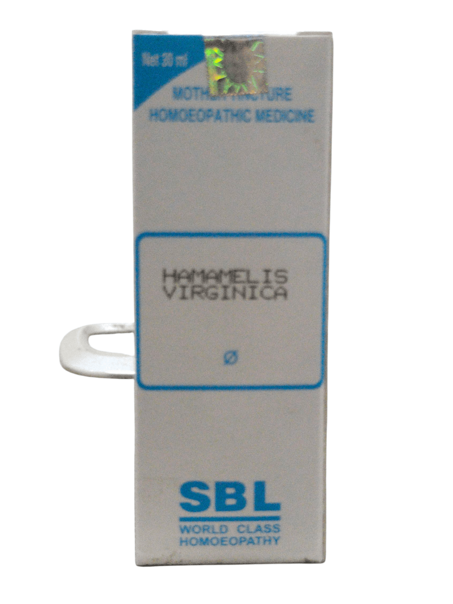SBL Hamamelis Virginica Q homeopathic dilution 30ml bottle for treating varicose veins and hemorrhoids.