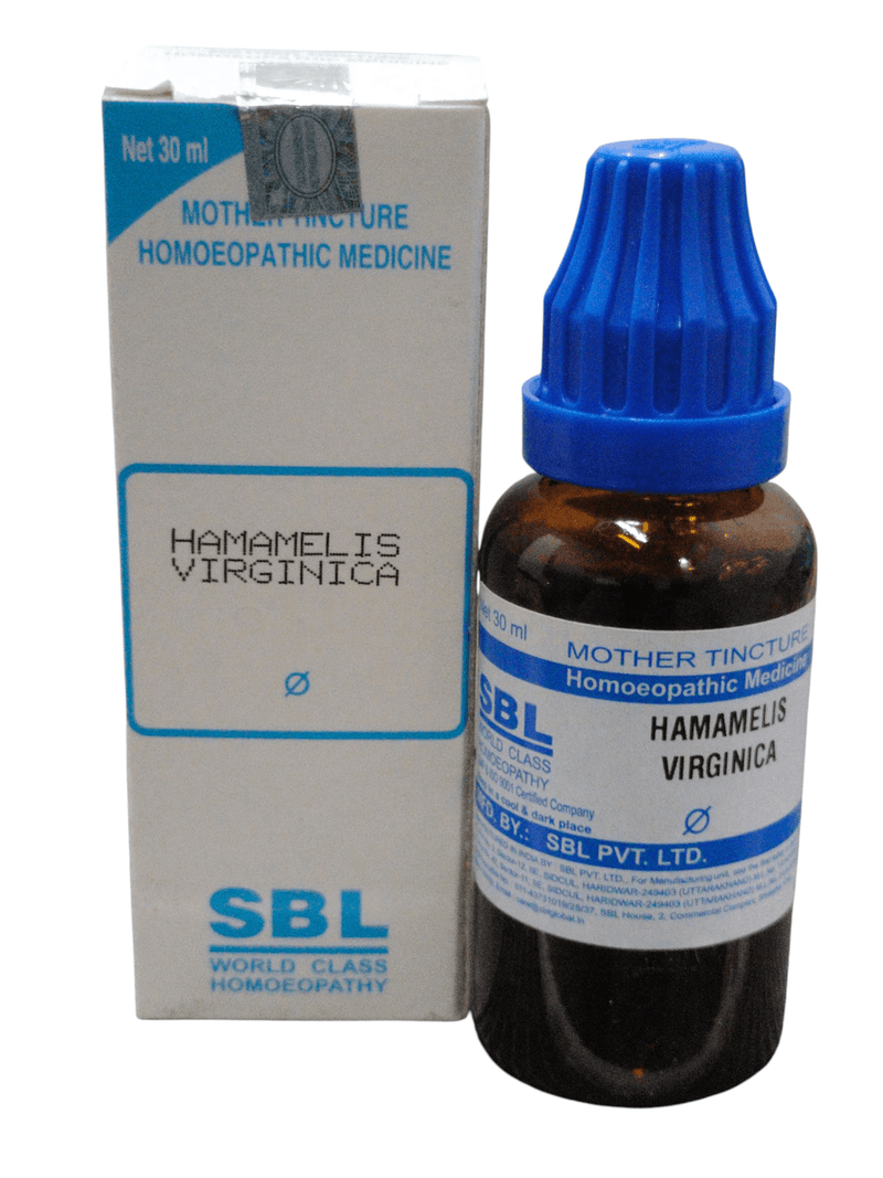 SBL Hamamelis Virginica Q 30ml homeopathic mother tincture for varicose veins and hemorrhoids