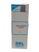 SBL Chelidonium Majus Q homeopathic mother tincture 30ml product packaging, designed for liver health and digestive support.
