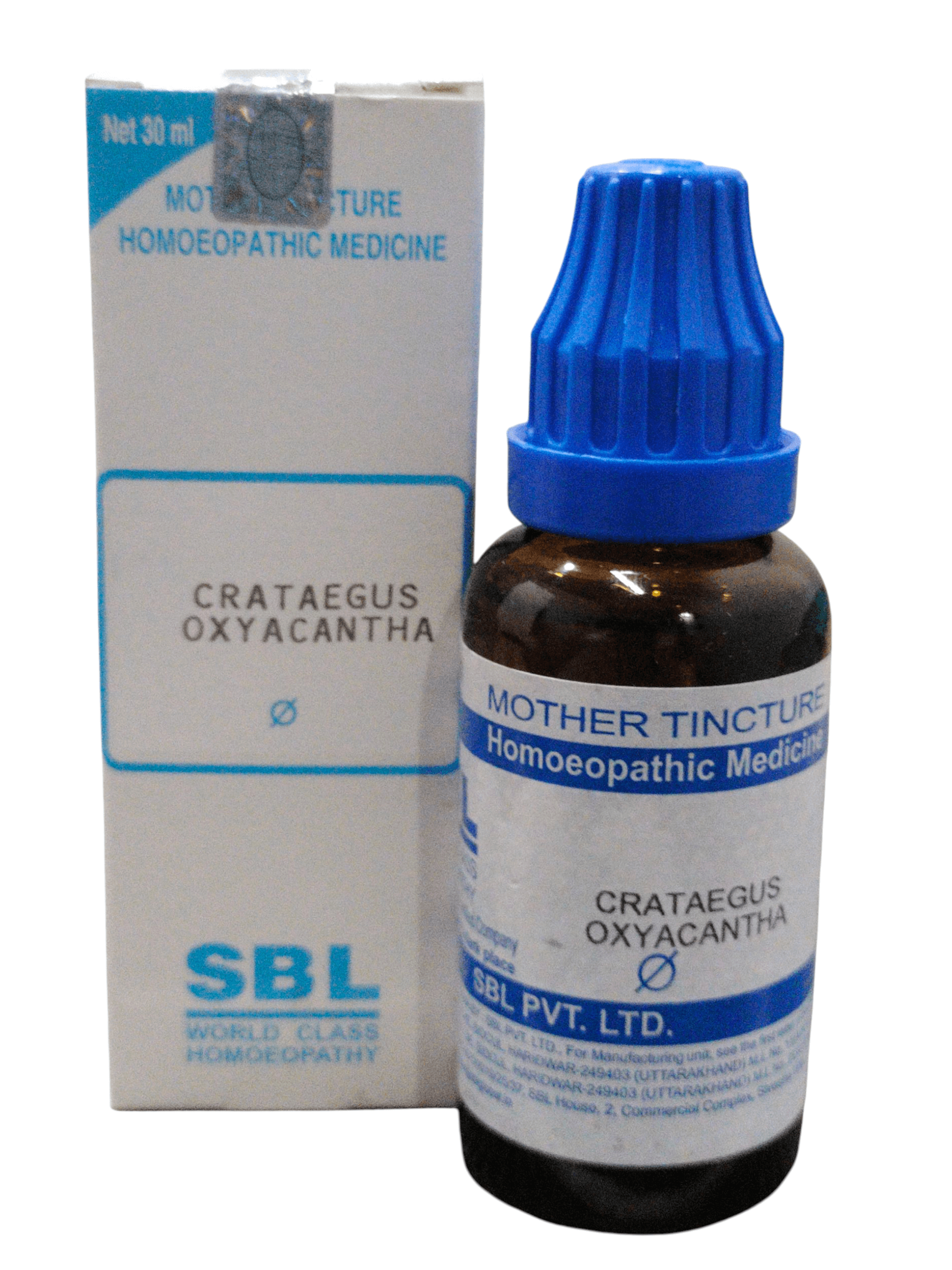 SBL Crataegus Oxyacantha Q mother tincture 30ml bottle, a homeopathic heart tonic for improved heart function.