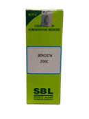 SBL Bovista 200C homeopathic dilution, 30ml liquid medicine packaging.