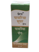Krig's Pyorrhea Super Drops 30ml homeopathic medicine for gum and dental care relief, reducing inflammation and promoting oral hygiene.