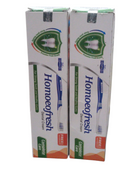 HAPDCO HomeoFresh Dental Cream pack of 2, herbal toothpaste for strong teeth and healthy gums.