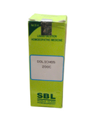 SBL Dolichos 200C homeopathic dilution 30ml packaging for skin itching and liver disorders
