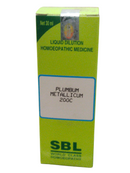 SBL Plumbum Metallicum 200C homeopathic dilution 30ml packaging for nervous disorders and muscle weakness.