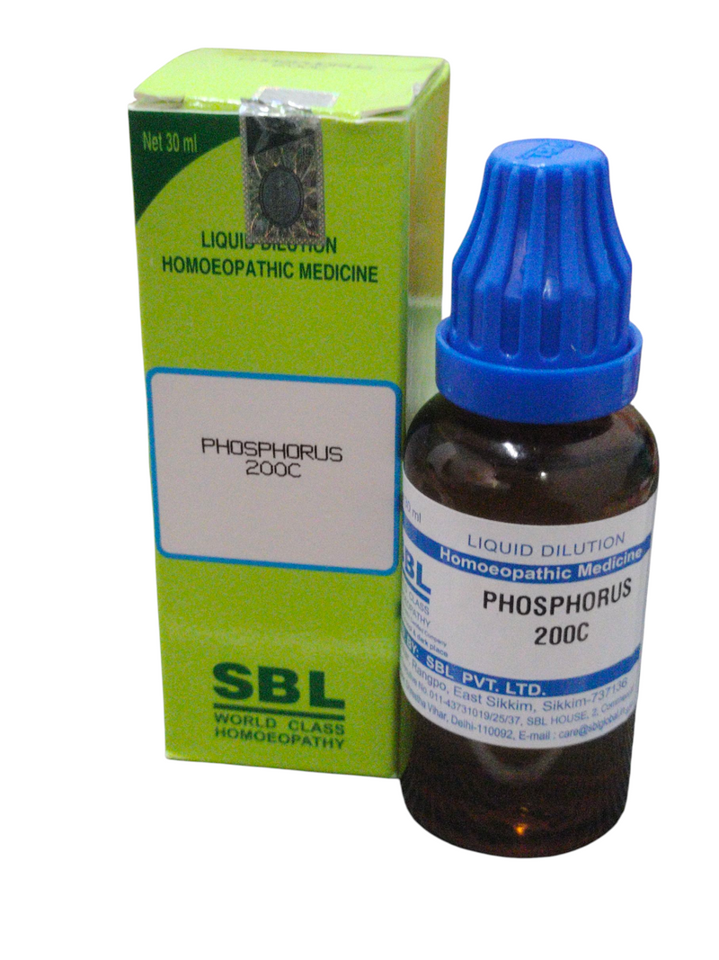 SBL PHOSPHORUS 200C HOMEOPATHIC DILUTION 30ML PHOSPHORUS 200C