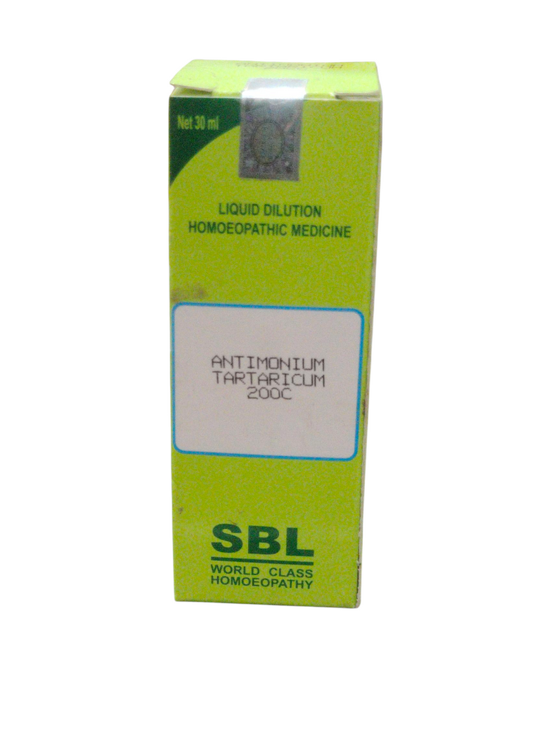 SBL ANTIMONIUM TARTARICUM 200C HOMEOPATHIC DILUTION 30ML ANTIM TART 200C