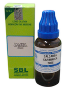 SBL Calcarea Carbonica 200C homeopathic dilution 30ml bottle for chronic ailments and digestive troubles.