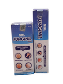 SBL Funginil anti-fungal drops and cream packaging on a white background