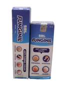 SBL Funginil anti-fungal cream and drops packaging on a white background