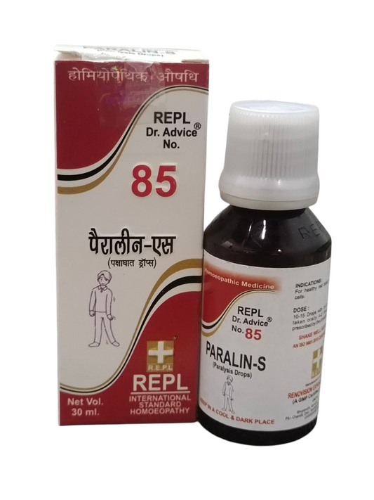 Paralain-S bottle and box with REPL branding on a white background