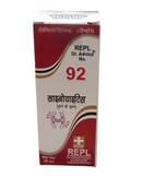 REPL Dr. Advice No. 92 homeopathic medicine bottle on a white background