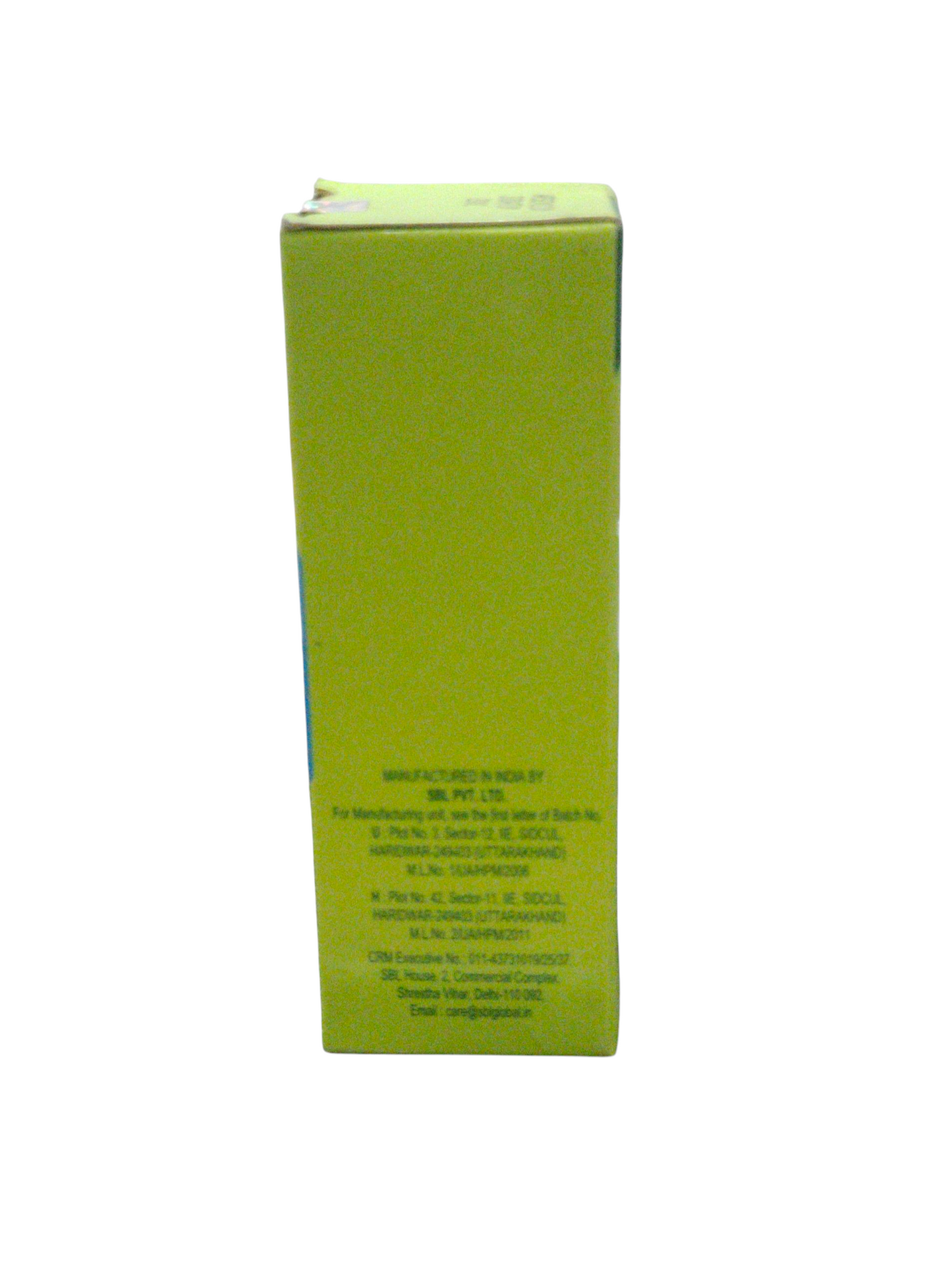 Green box with text on a white background