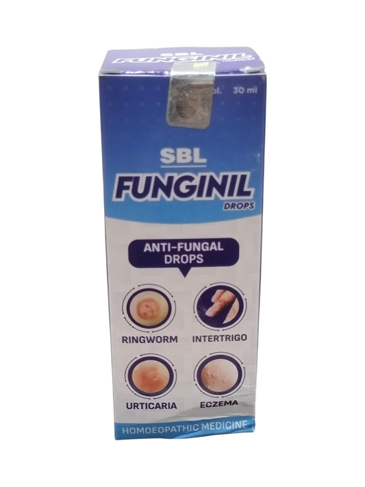SBL Funginil anti-fungal drops packaging on a white background
