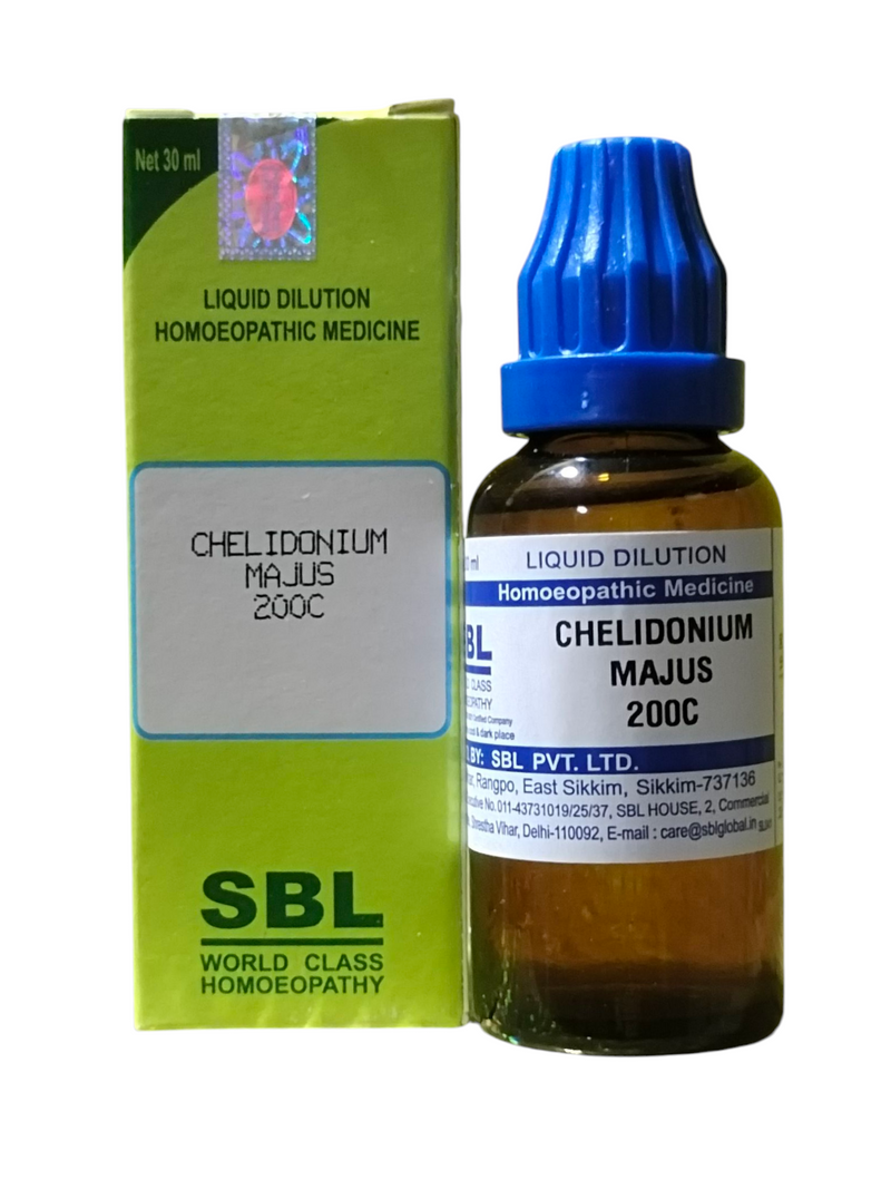 SBL CHELIDONIUM MAJUS Q HOMEOPATHIC MOTHER TINCTURE 30ML