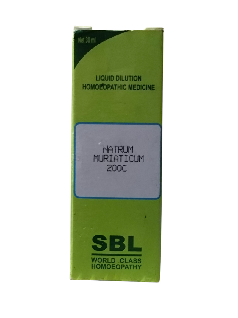 SBL NATRUM MURIATICUM 200C HOMEOPATHIC DILUTION 30ML