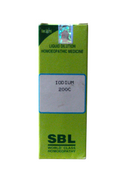 Green box of SBL Iodium 200C homeopathic medicine on a white background