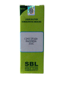 Green box of SBL homeopathic medicine on a white background