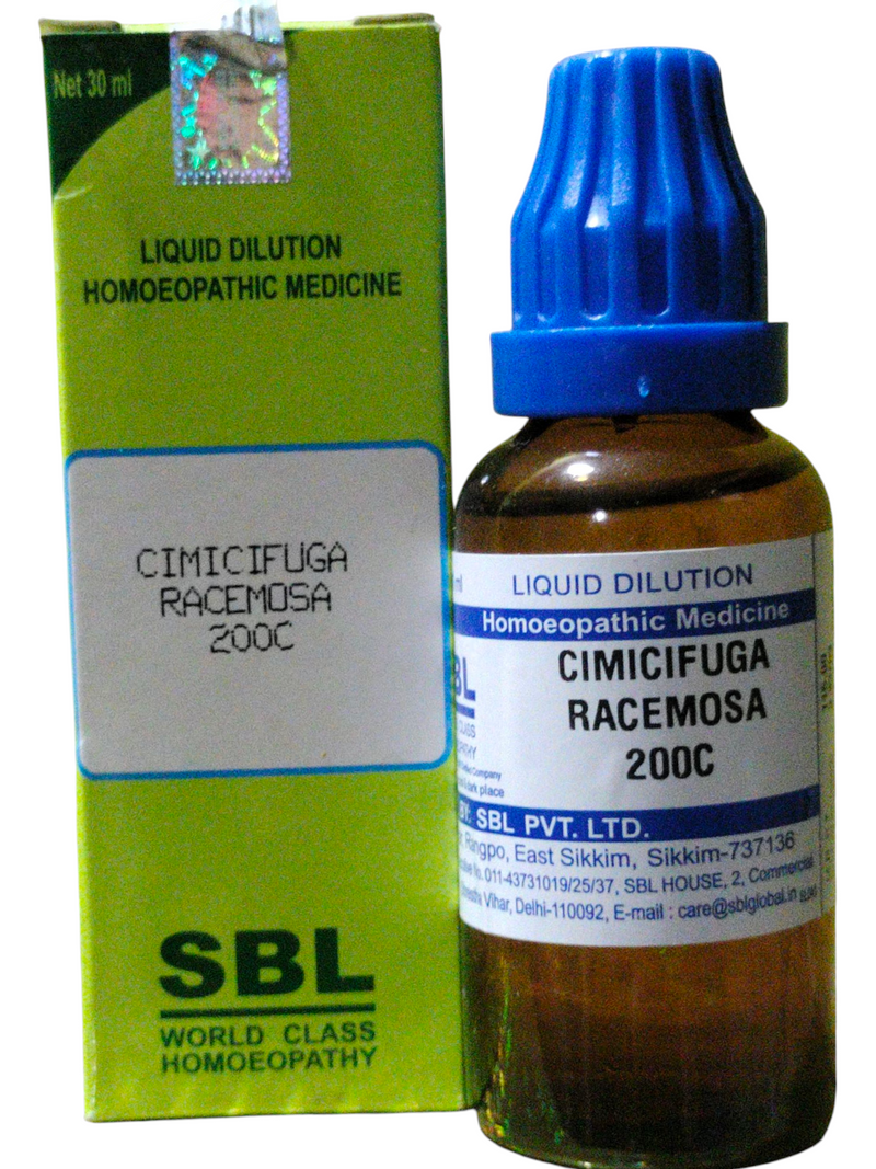 SBL CIMICIFUGA RACEMOSA 200C HOMEOPATHIC DILUTION 30ML
