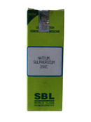 Green box of SBL Natrum Sulphuricum 200C homeopathic medicine on a white background