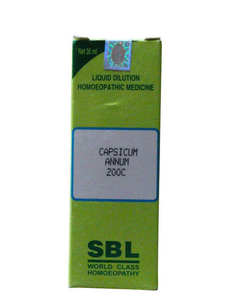 SBL CAPSICUM ANNUM 200C HOMEOPATHIC DILUTION 30ML