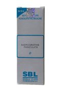 SBL Andrographis Paniculata homeopathic medicine packaging on a white background