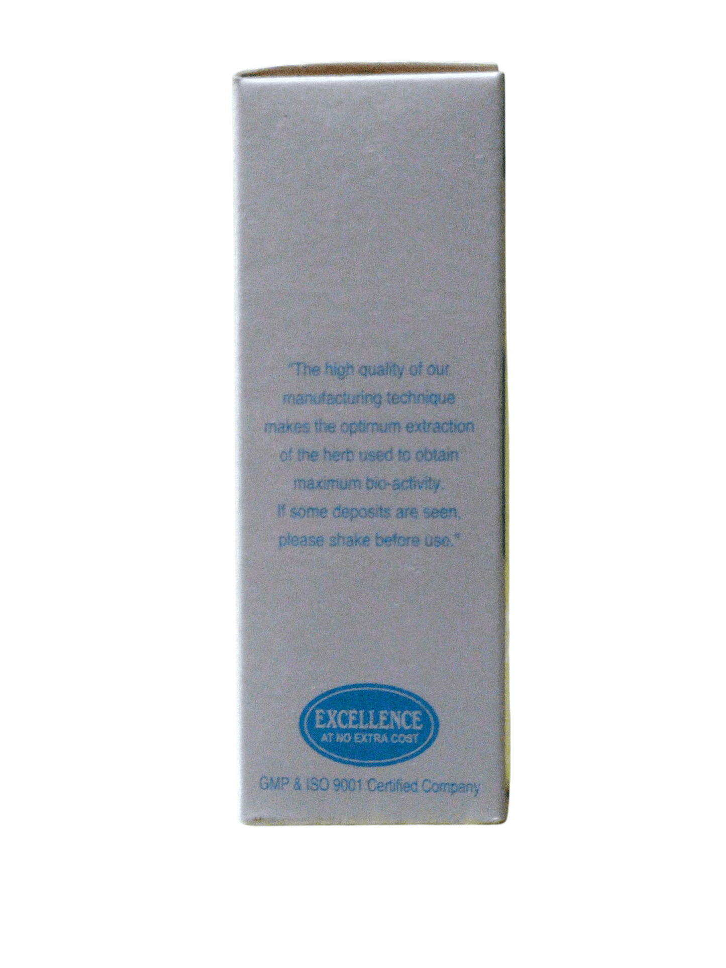 White box with blue text and Excellence logo on a white background