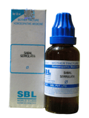SBL Sabal Serrulata homeopathic medicine bottle and box on a white background