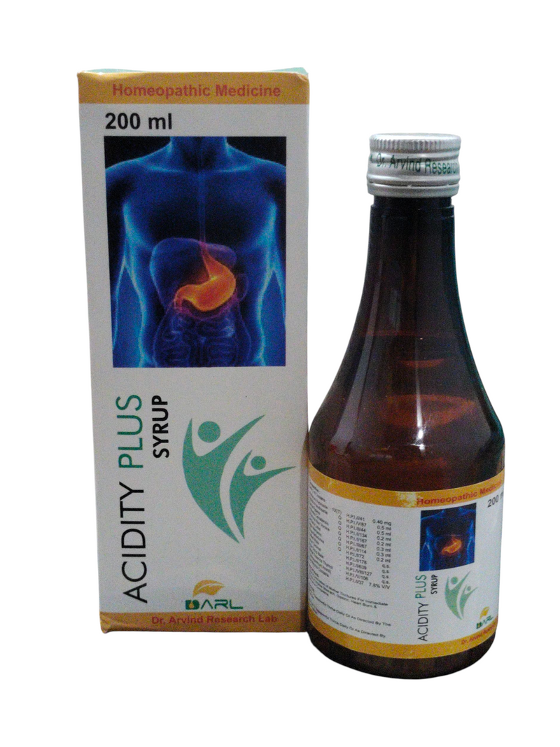 ADRL ACIDITY PLUS SYRUP 200ML HOMEOPATHIC MEDICINE
