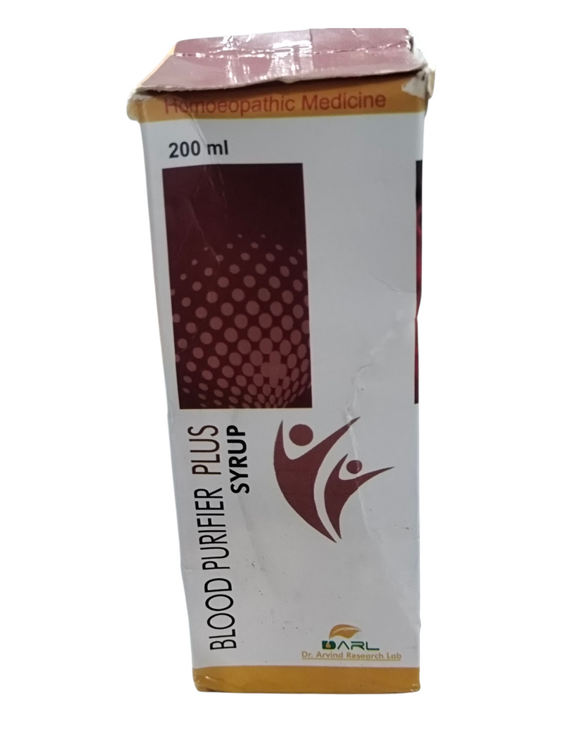 BLOOD PURIFIER PLUS SYRUP 200ML HOMEOPATHIC MEDICINE