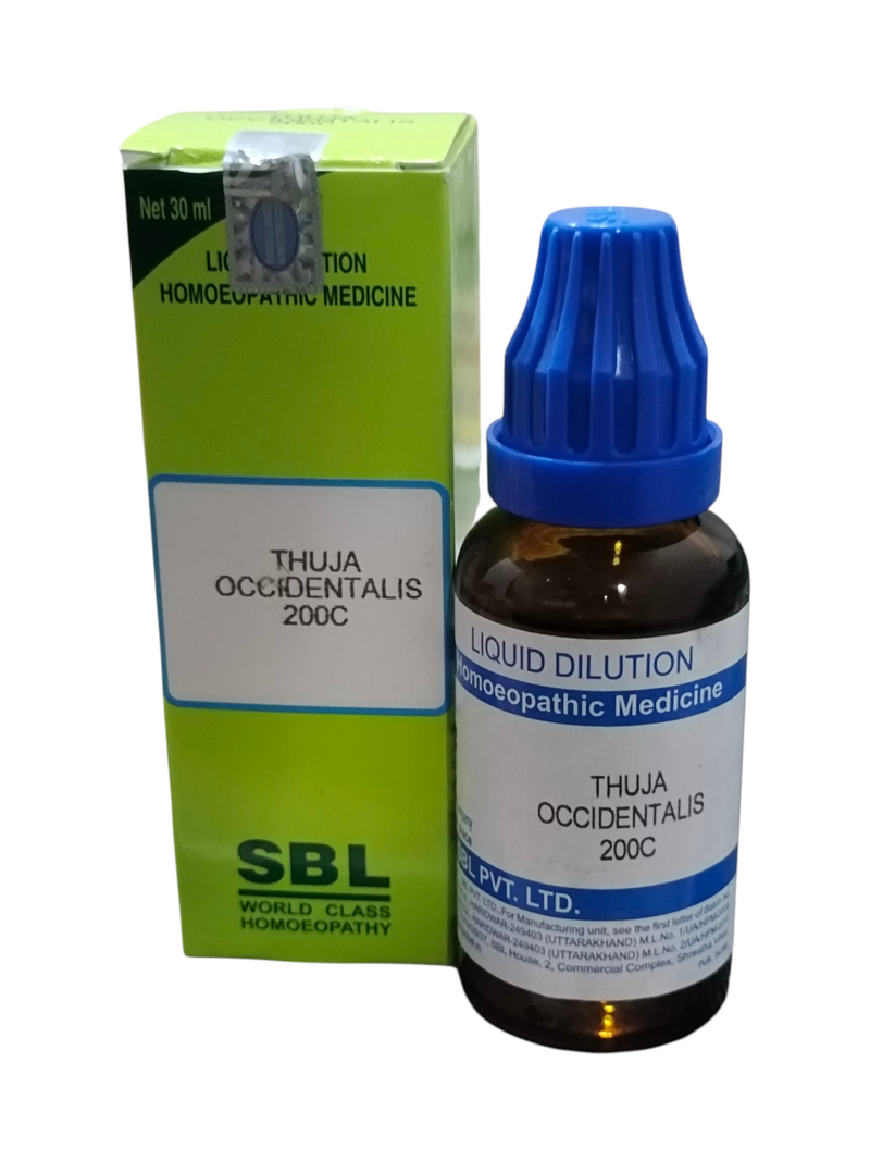 SBL THUJA OCCIDENTALIS 200C HOMEOPATHIC DILUTION 30ML