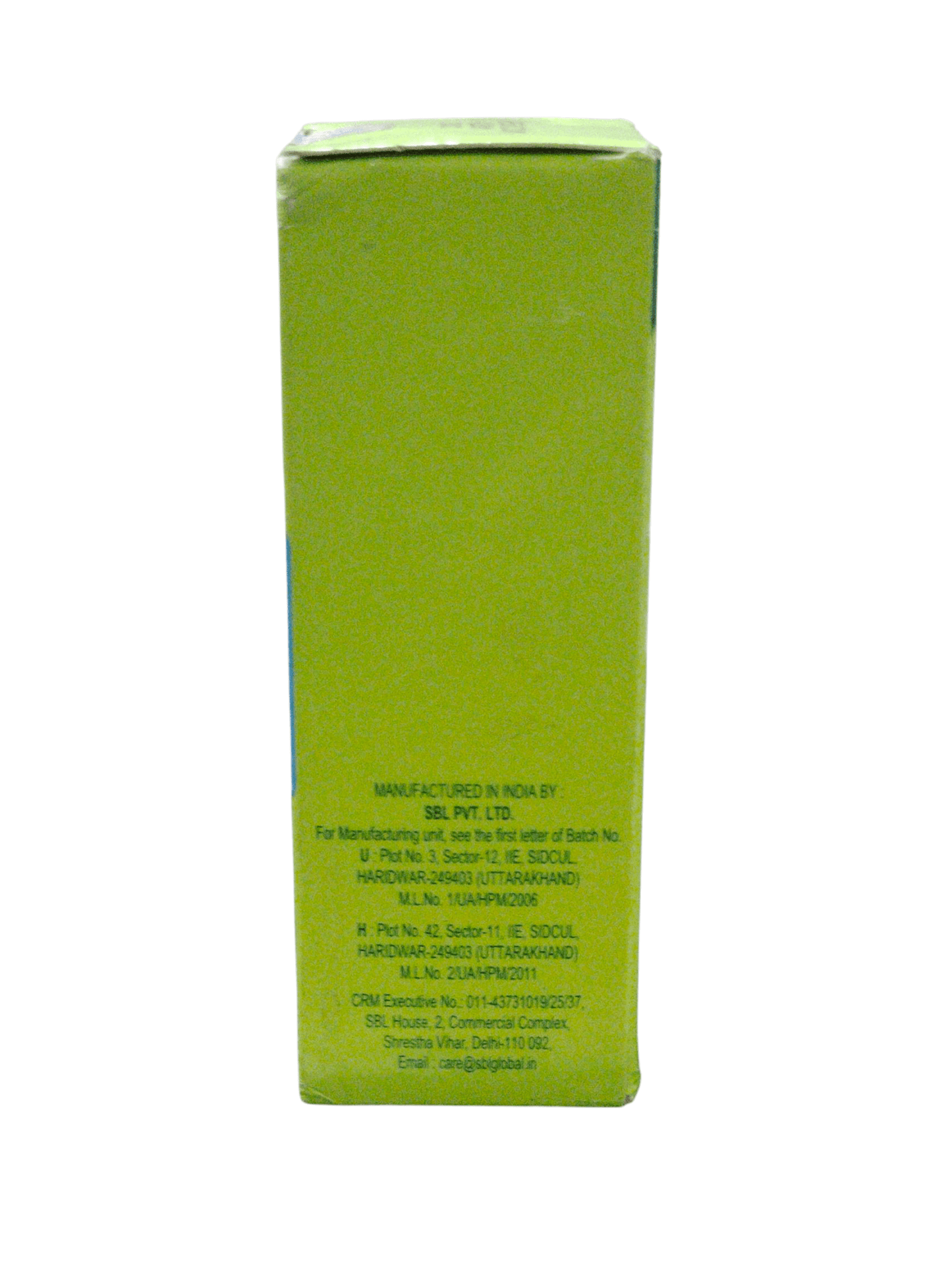 Green box with text on a white background
