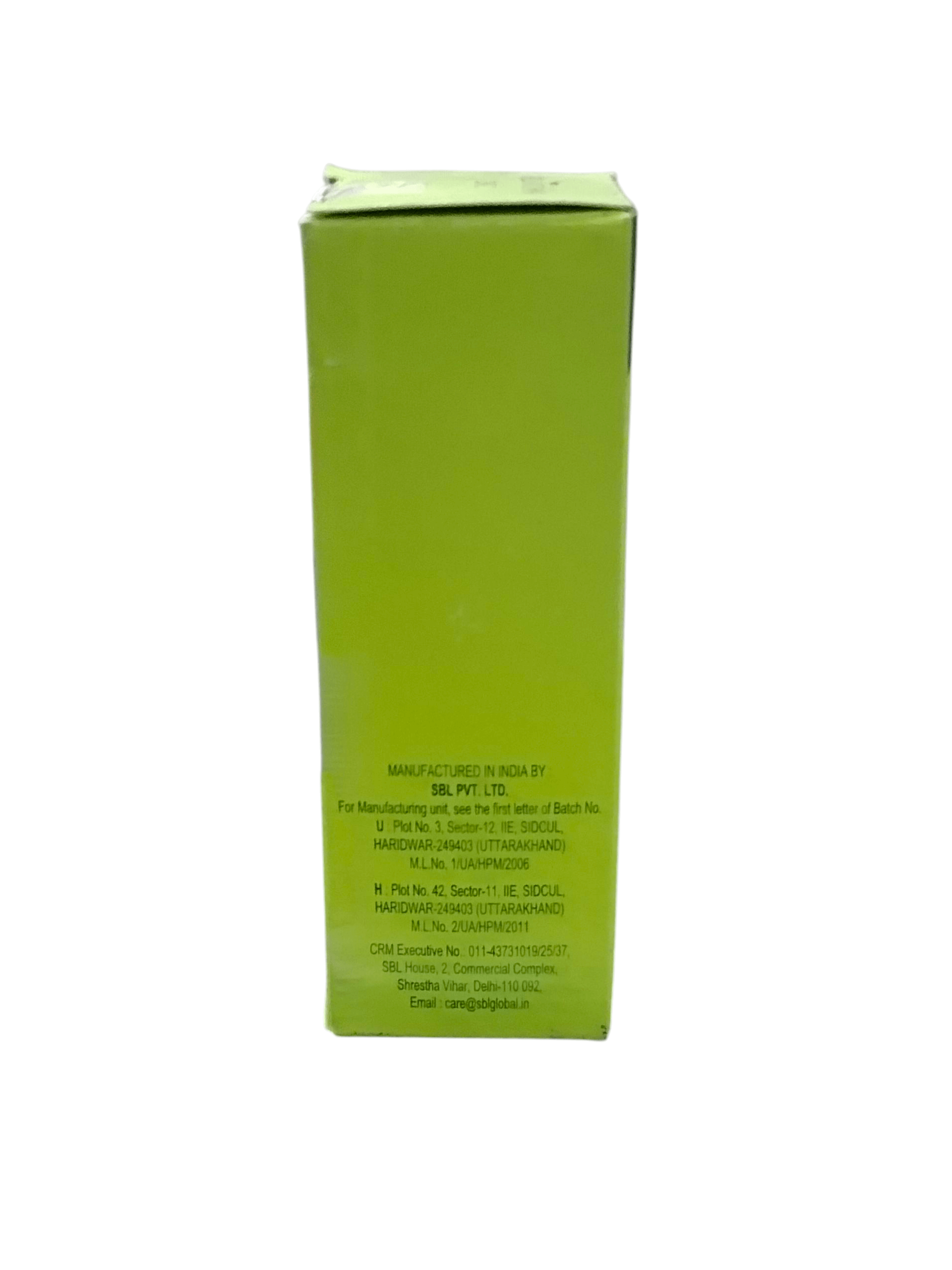 Green box with text on a white background