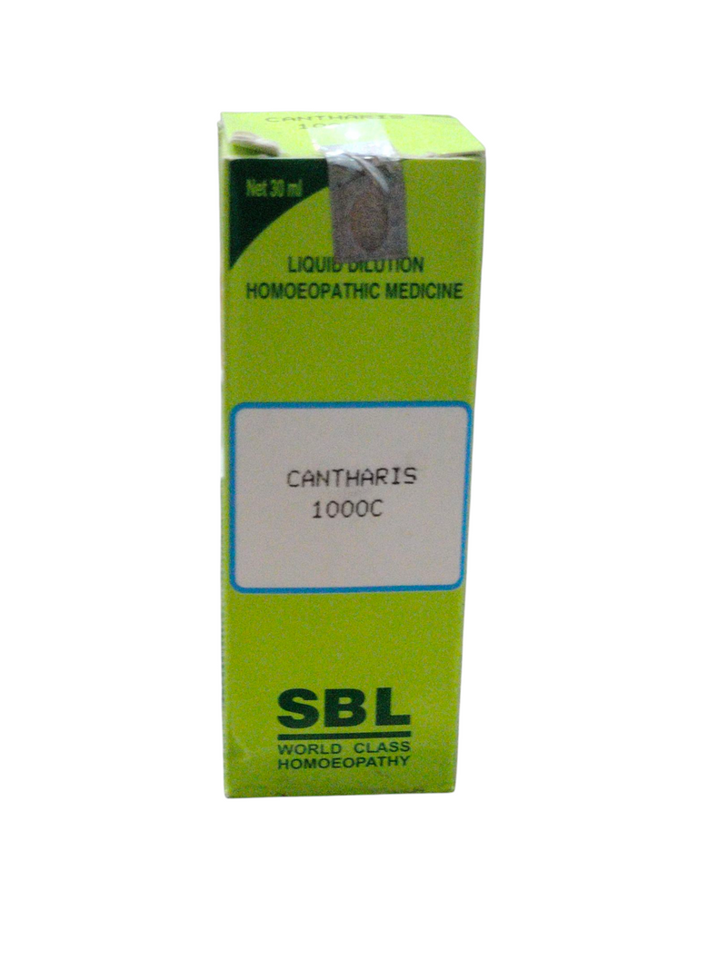 SBL CANTHARIS 1000C HOMEOPATHIC DILUTION 30ML