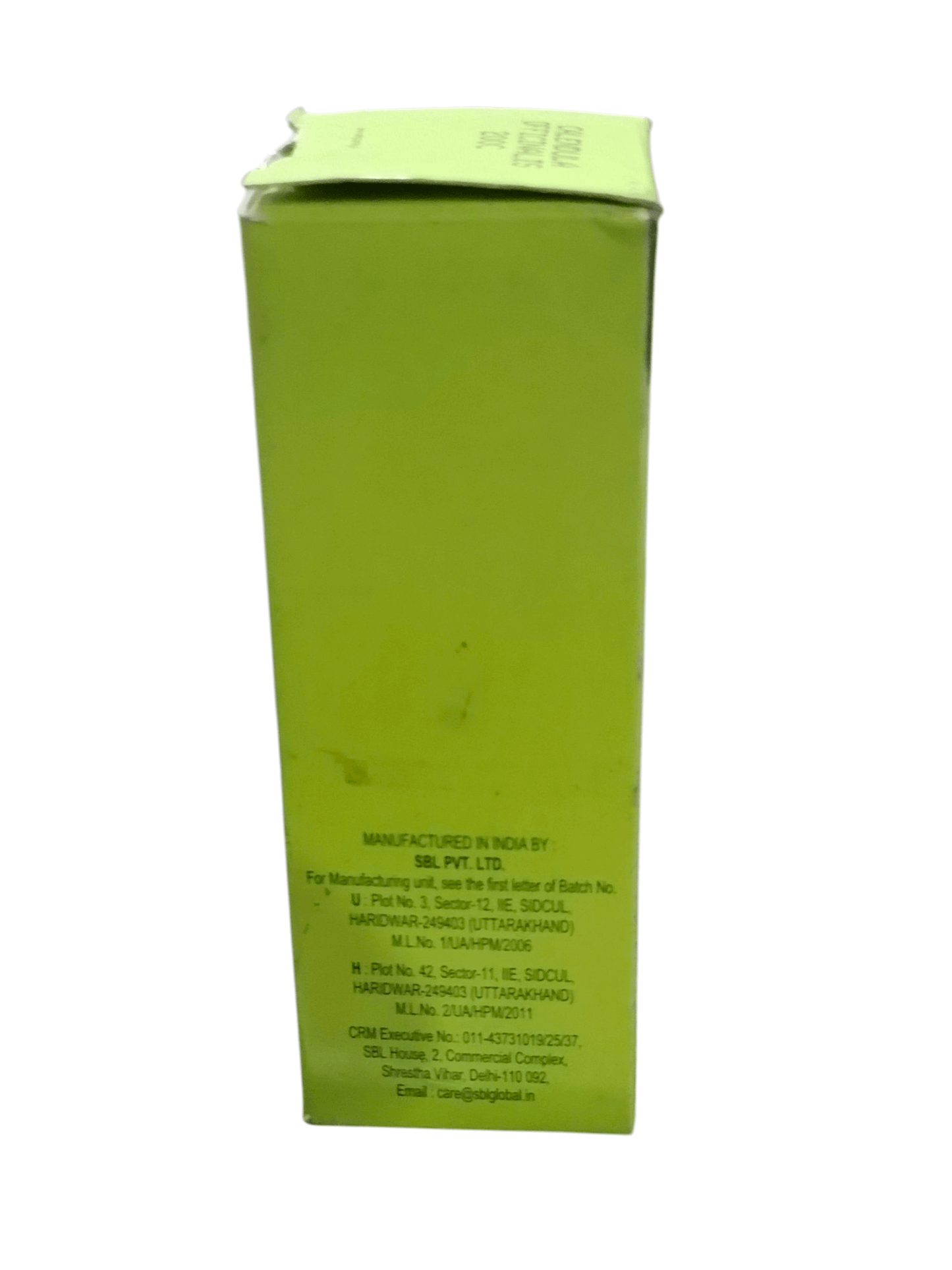 Green box with text on a white background