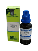 SBL Calendula officinalis homeopathic medicine bottle and packaging on a white background
