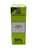 SBL homeopathic medicine box with green and white design on a white background