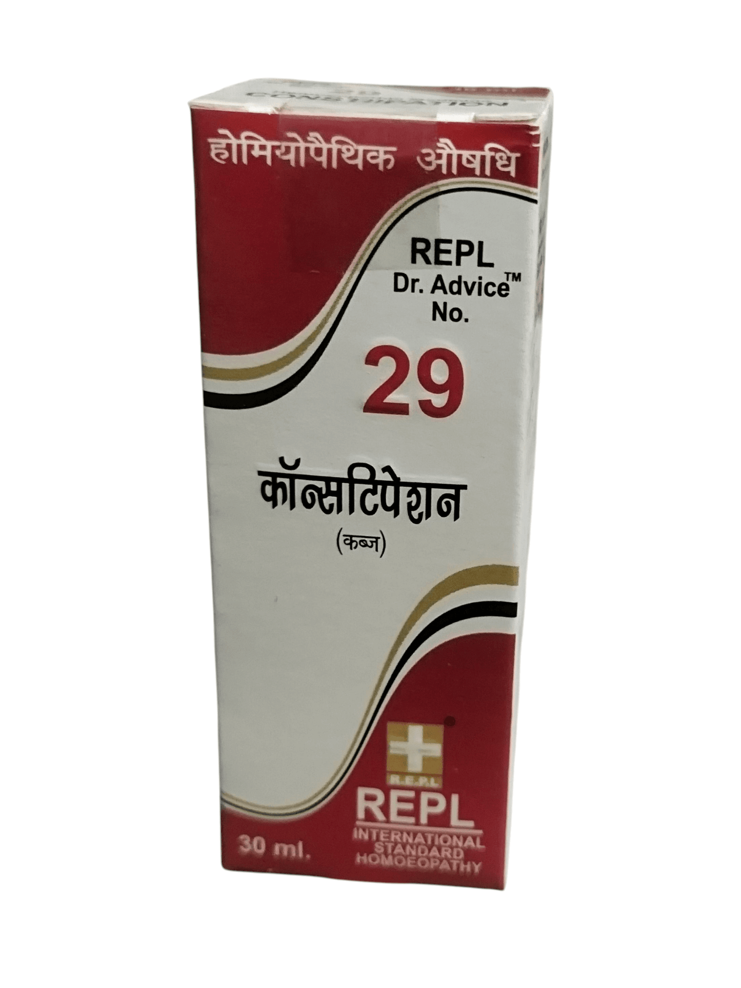 REPL Dr. Advice No. 29 homeopathic medicine box on a white background