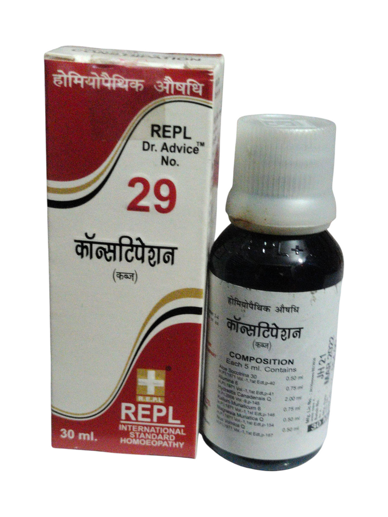 REPL DR. ADVICE NO. 29 CONSTIPATION 30ML HOMEOPATHIC MEDICINE