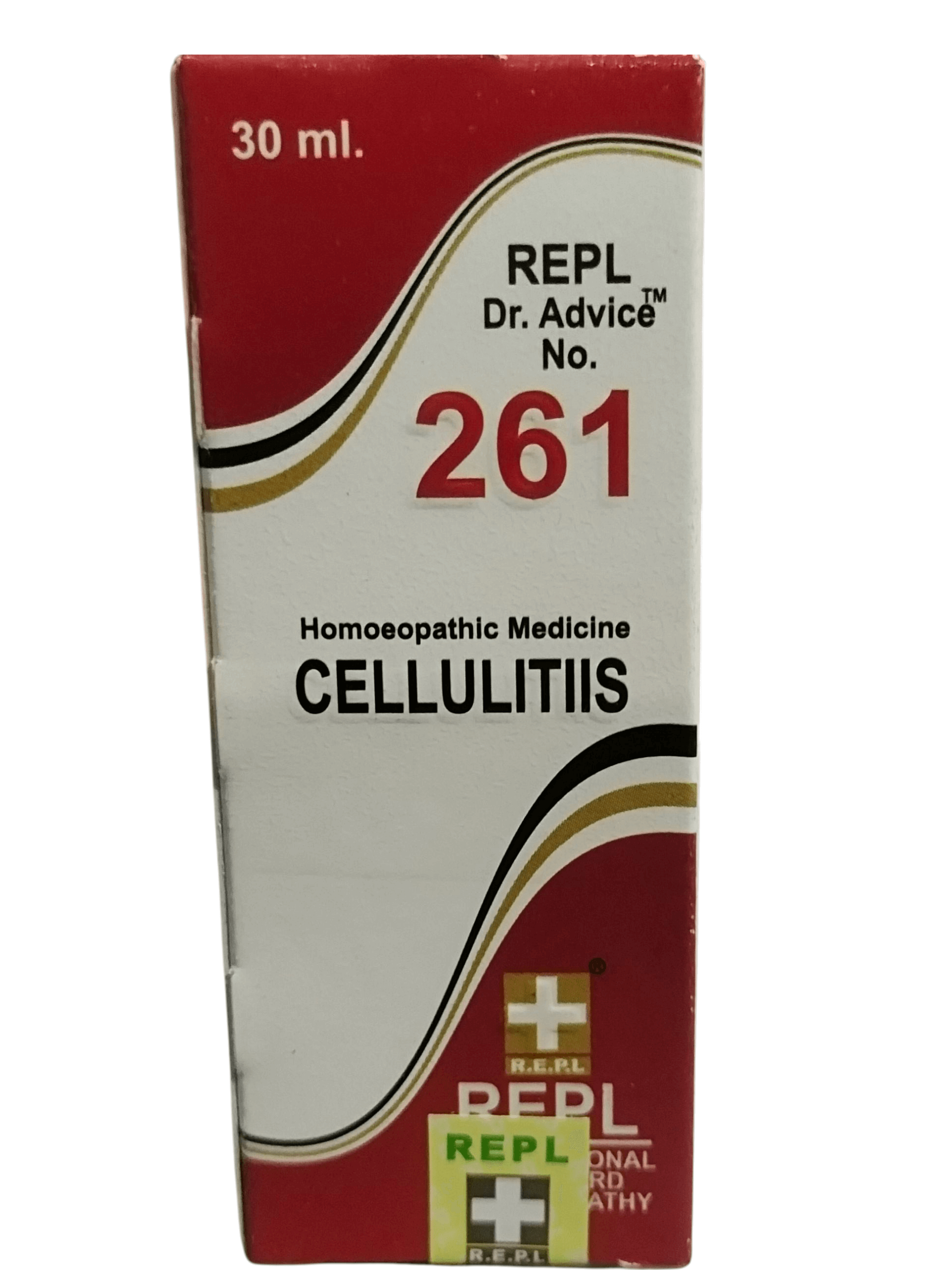 Box of REPL Dr. Advice No. 261 for Cellulitis on a white background