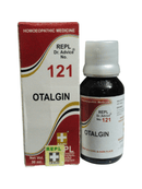 Otalgin bottle and packaging on a white background