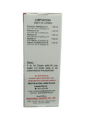 Medical composition packaging with detailed instructions on a white background