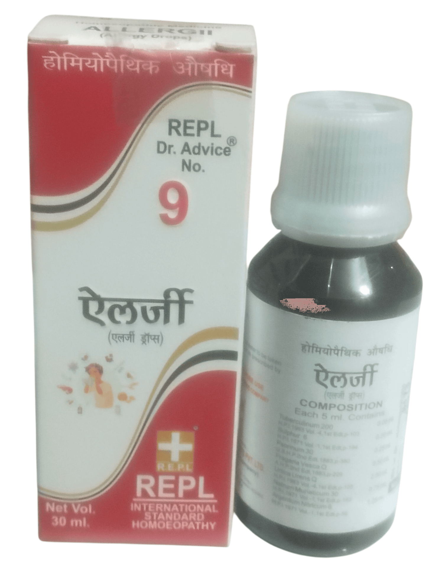 REPL Dr. Advice No. 9 bottle and packaging on a white background