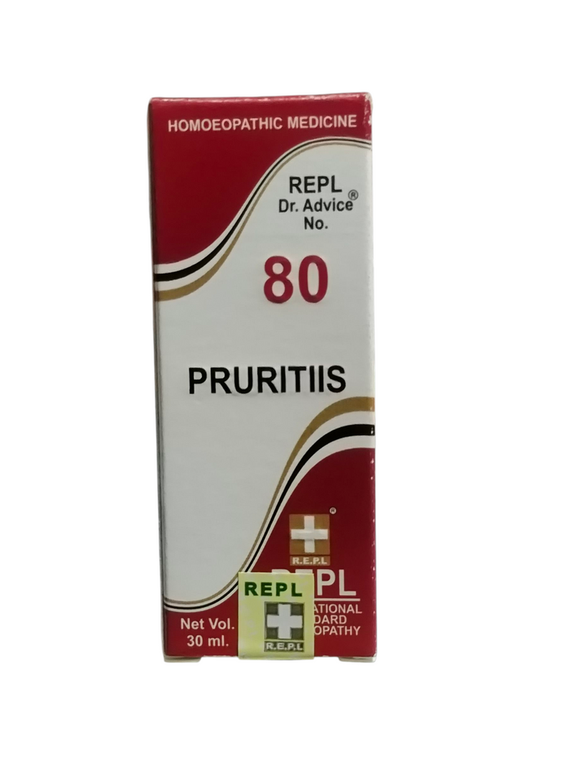 REPL DR. ADVICE NO. 80 PRURITIIS HOMEOPATHIC MEDICINE 30ML.