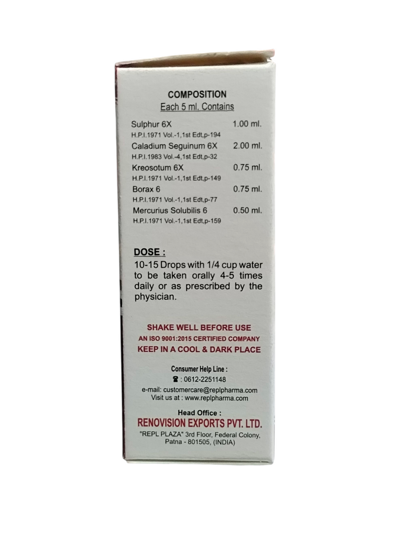 REPL DR. ADVICE NO. 80 PRURITIIS HOMEOPATHIC MEDICINE 30ML.